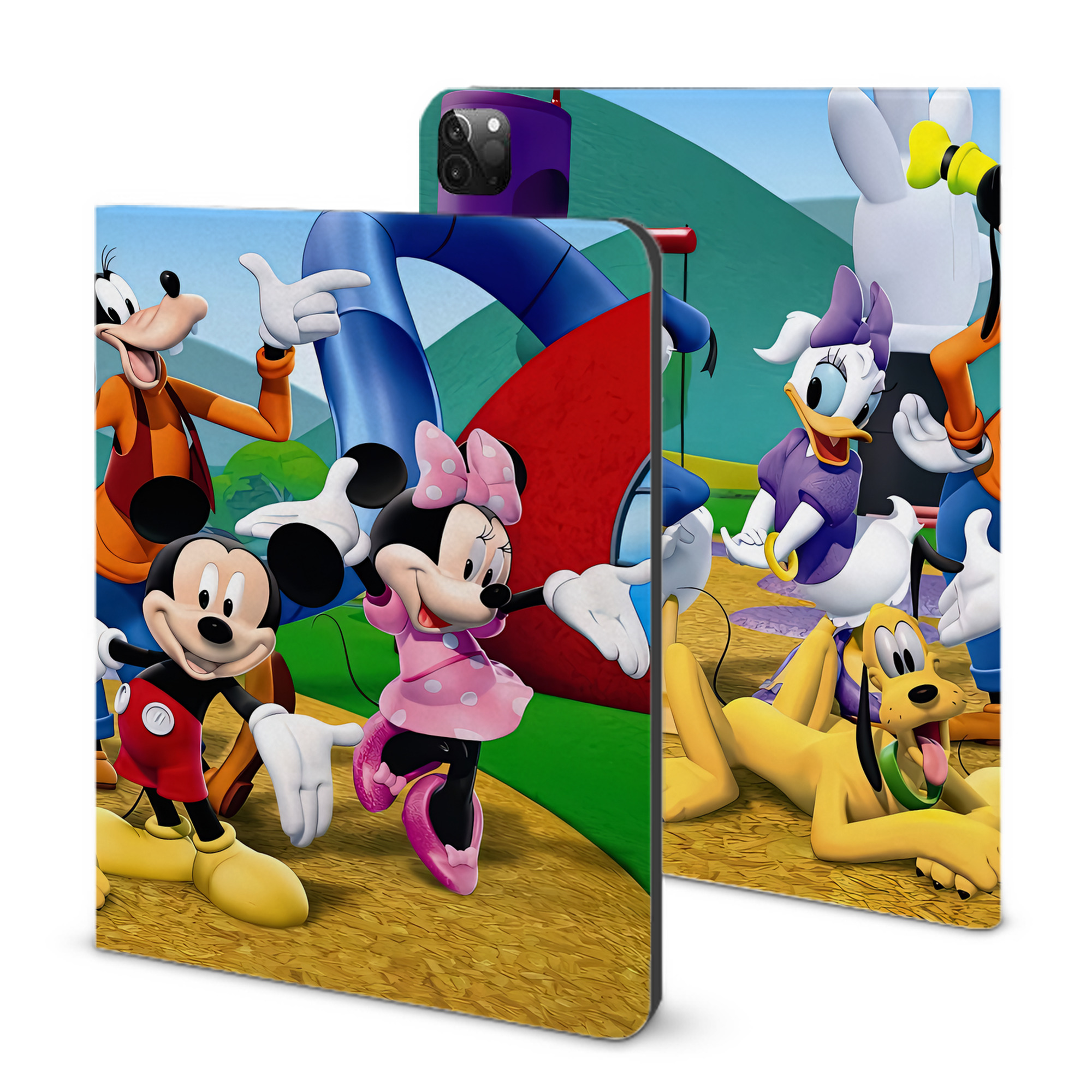 （画像用） ミッキーマウス Mickey Mouse IPadケース ペンホルダー付き ブックスタイルデザイン